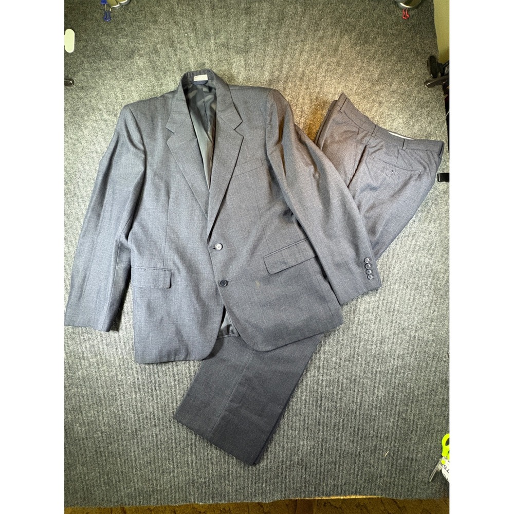 Phillipe Gabriel Mens Two Piece Suit Charcoal Gray 2 Button Blazer Pants Korea
